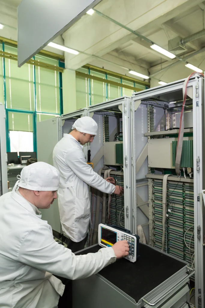 “Server room cooling units and HVAC vents — data-centre cooling infrastructure maintenance”