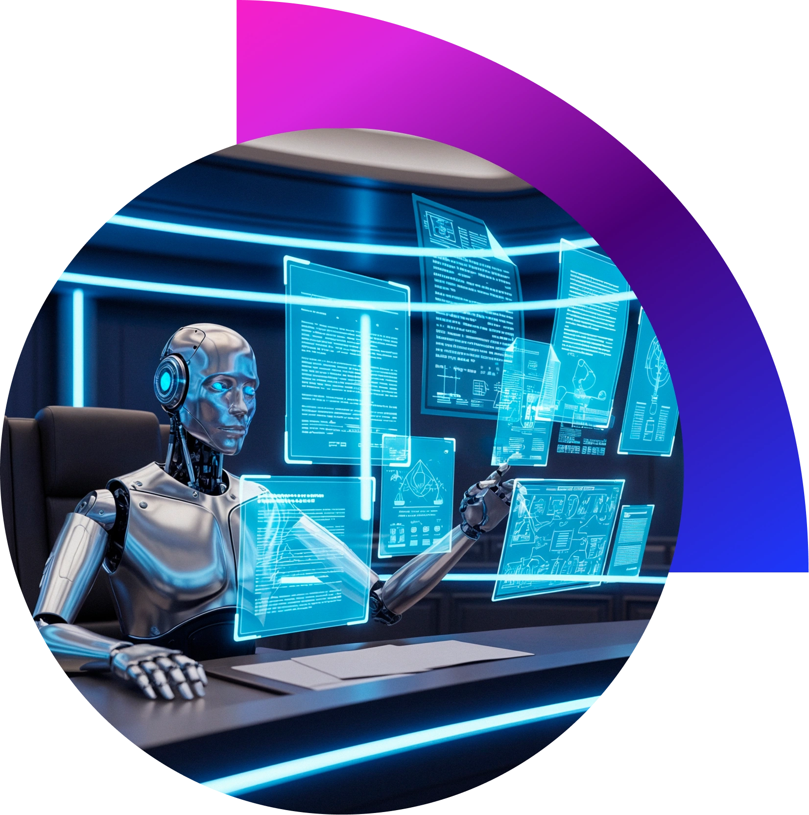 “Stack of invoices and documents being scanned and processed by AI — concept of intelligent document automation”