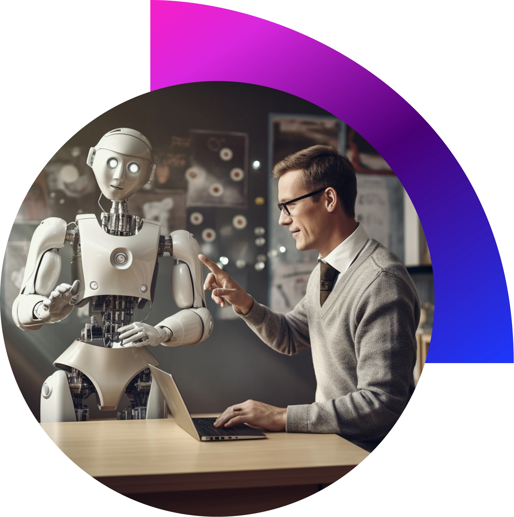 “Office workflow dashboard with automated processes and data processing AI-driven automation for enterprises”