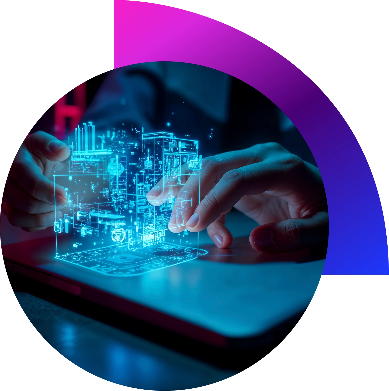“Smart IoT devices and sensors connected in a network edge AI and IoT integration visualization”