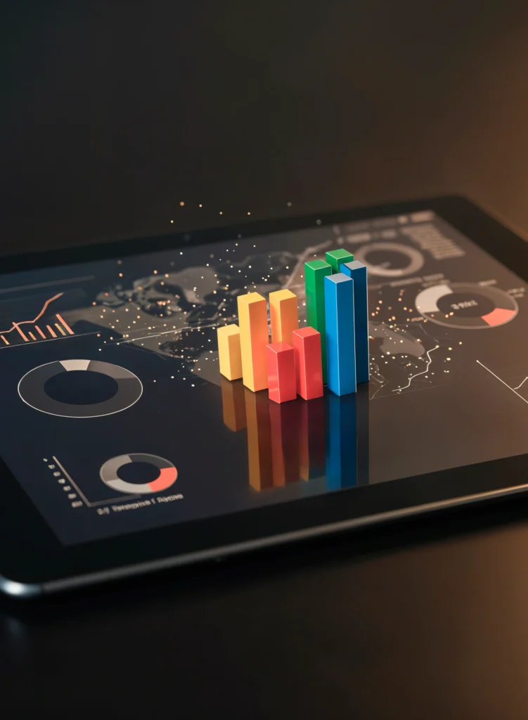 “Marketing expert analyzing conversion rate optimization heatmap and user session recordings on laptop.”