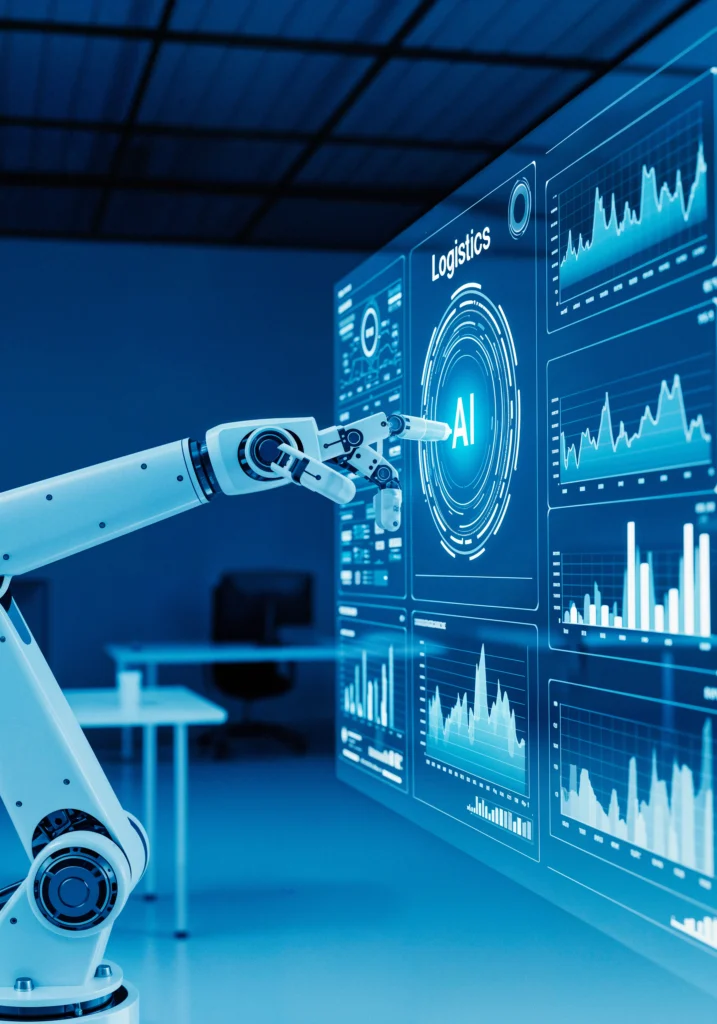 “Team in modern office reviewing analytics on laptop AI-driven process automation improving efficiency”