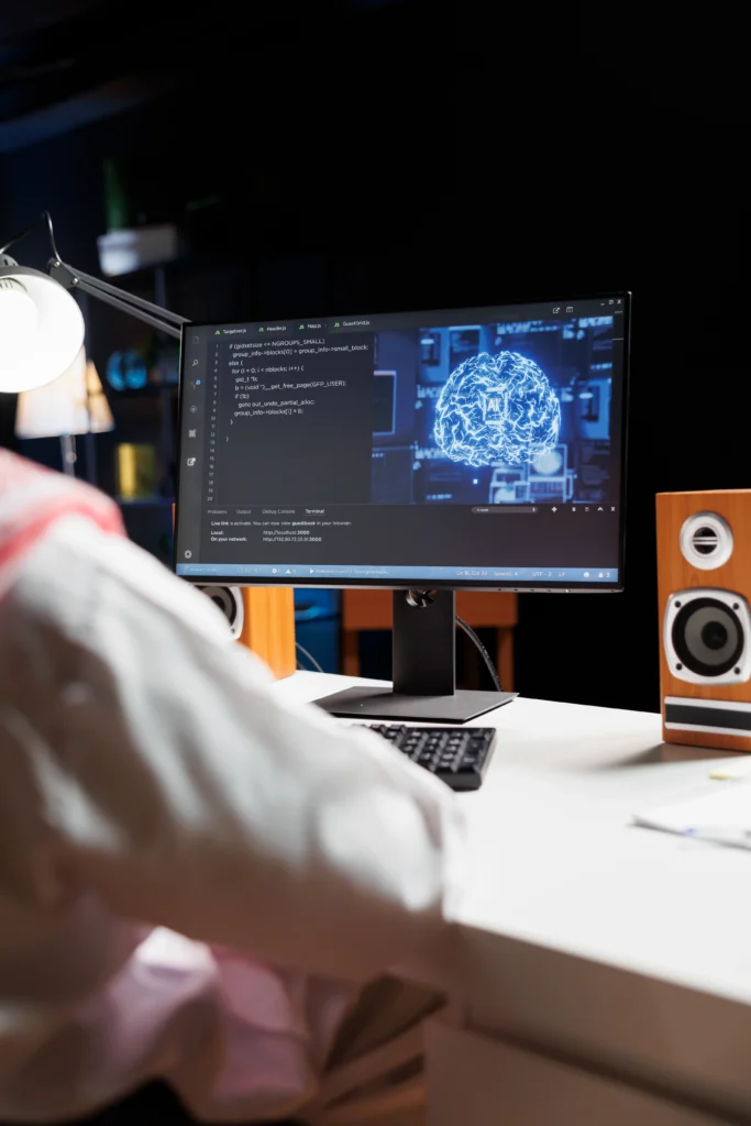 “Dashboard showing application analytics and AI-powered data insights for business software”