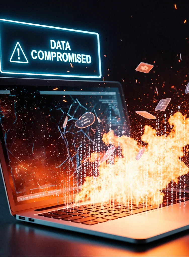 “Threat isolation and remediation — network diagram showing compromised endpoint isolation and security monitoring”