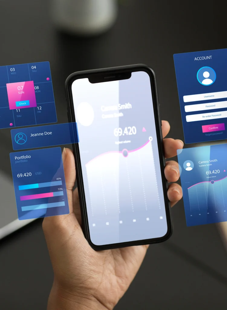 “Multi-platform Flutter UI interface preview designed by Elewix”