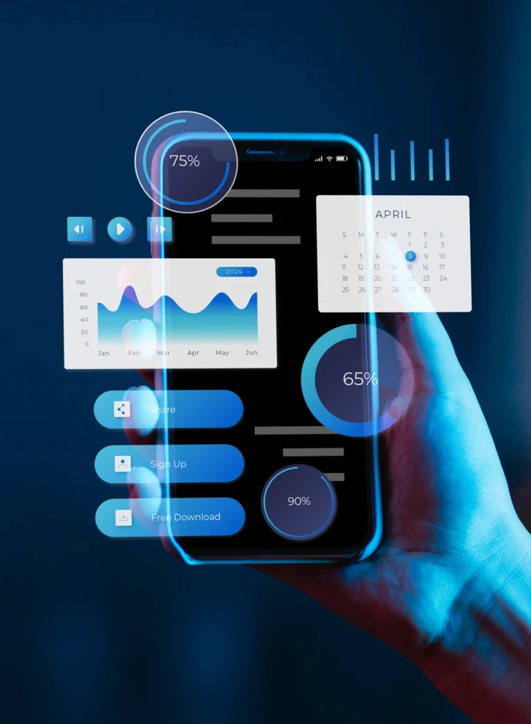 “iOS developers writing Swift code for a mobile app project at Elewix Dubai”