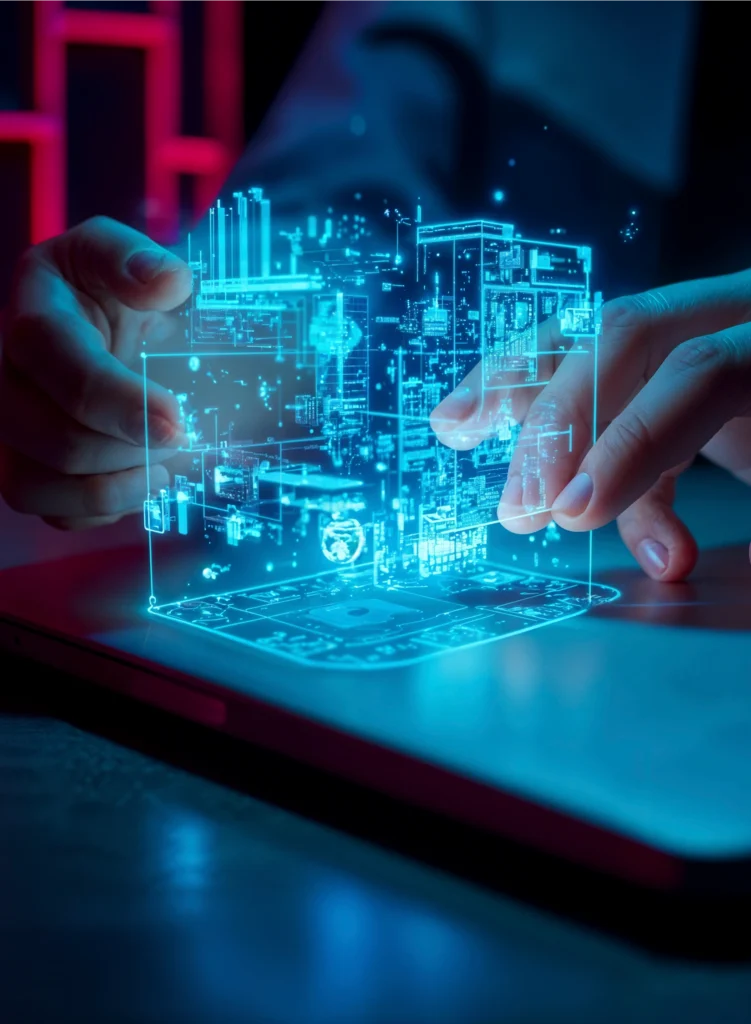 “Designer creating mobile app wireframe and clickable prototype for startup MVP at Elewix Dubai”