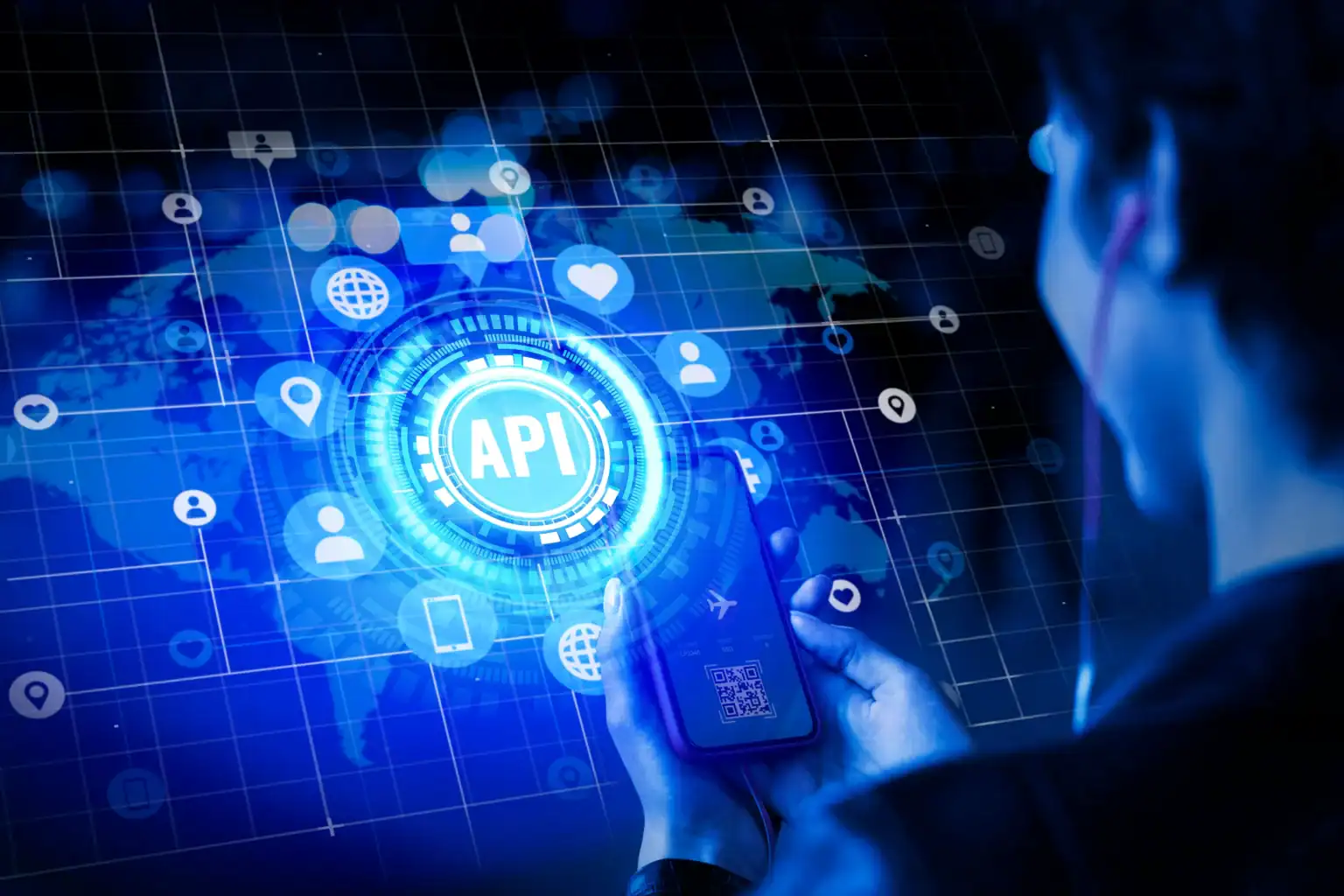 AI API integration architecture connecting machine learning models with enterprise applications