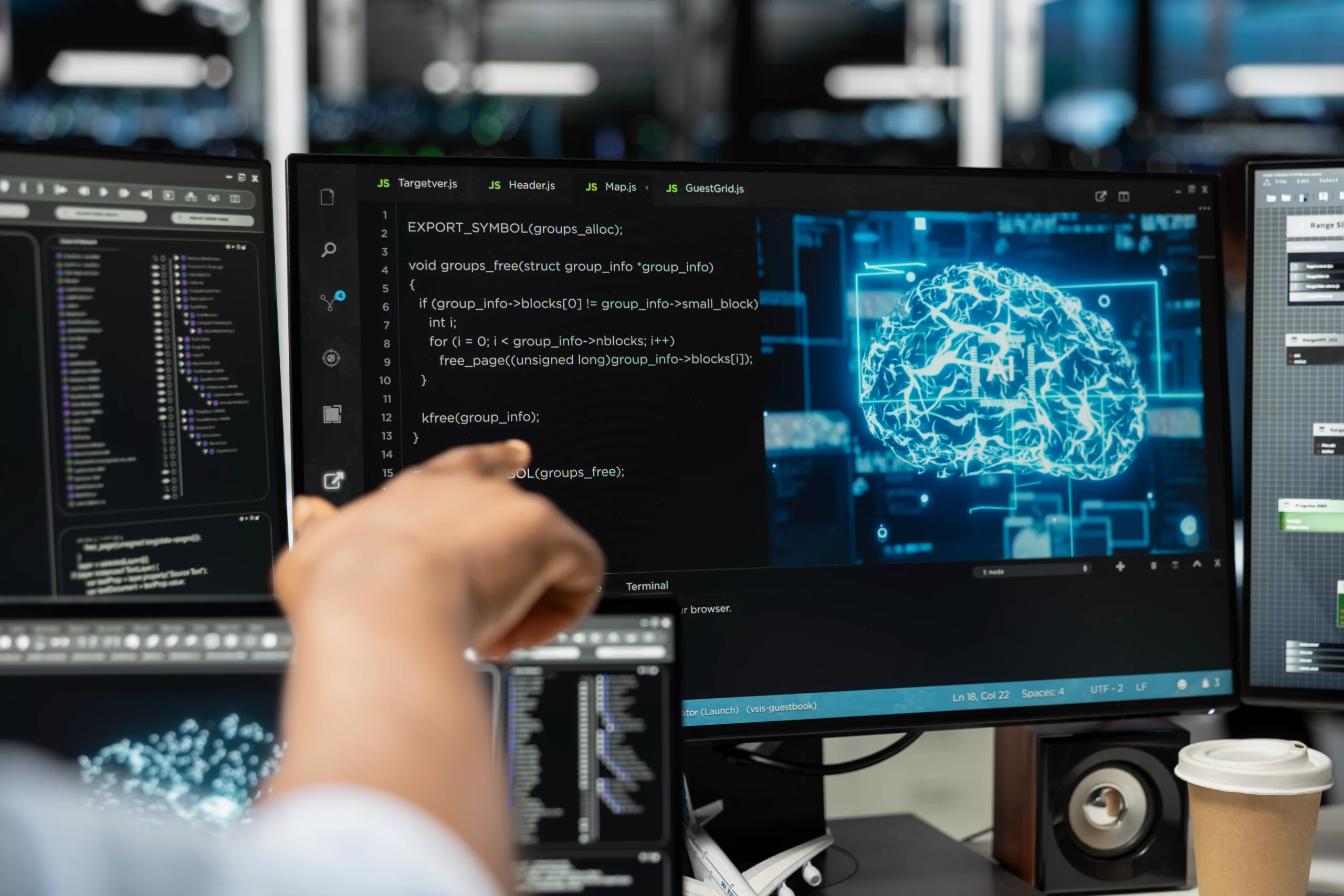 predictive machine learning model visualizing data patterns for enterprise business analytics