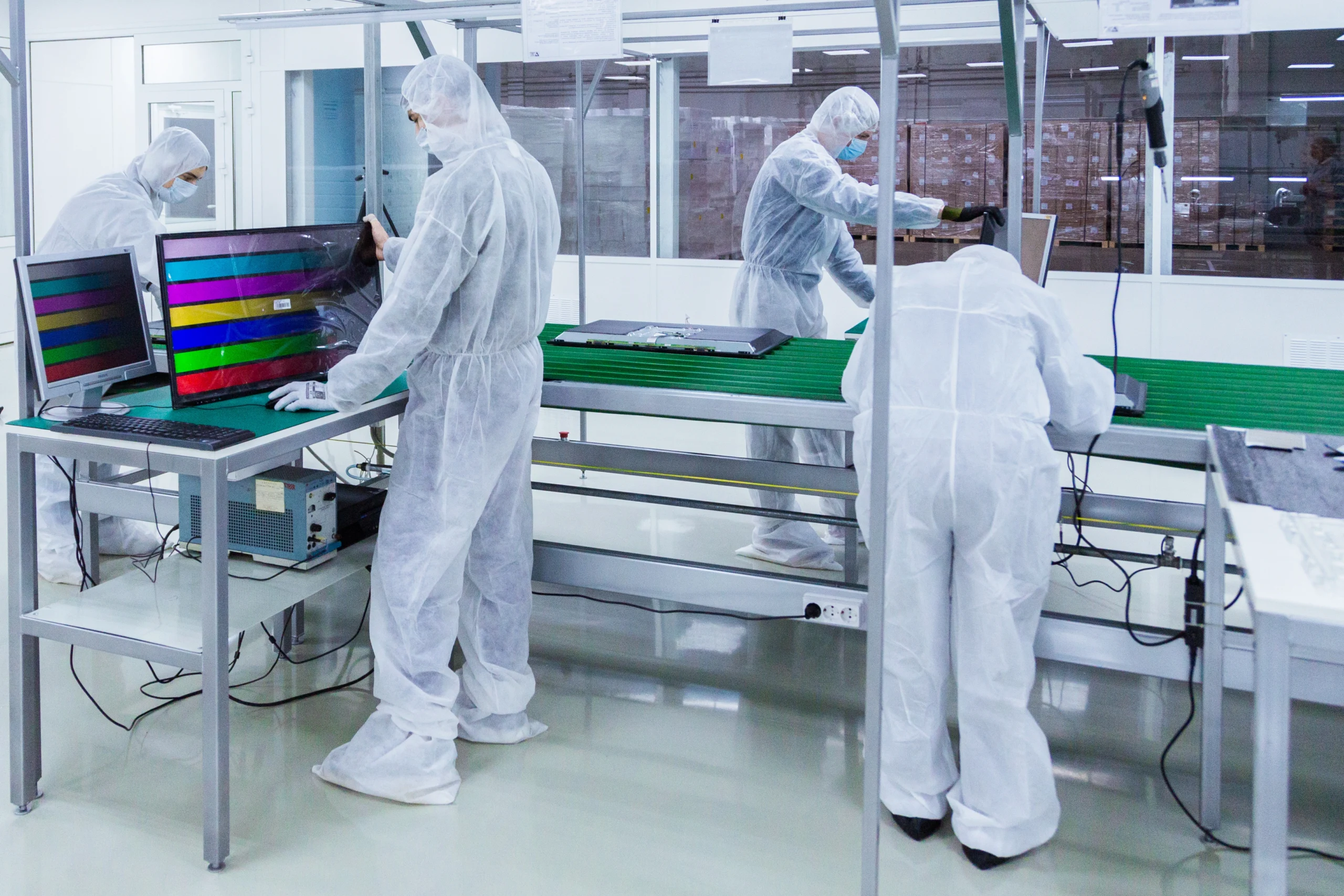technician removing dust from data centre equipment to improve server performance and efficiency