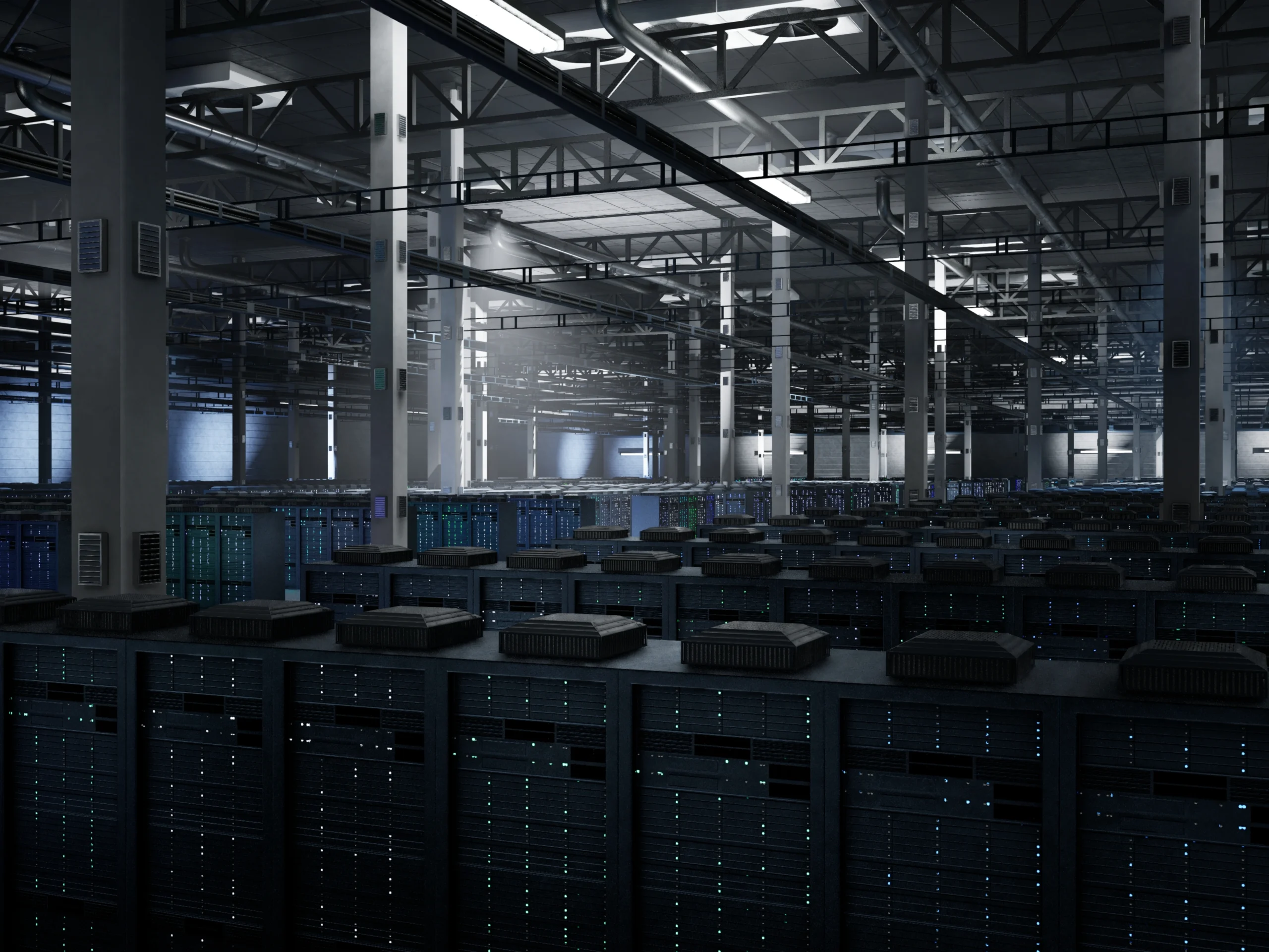 technician performing deep cleaning in UAE data centre environment to improve airflow and efficiency